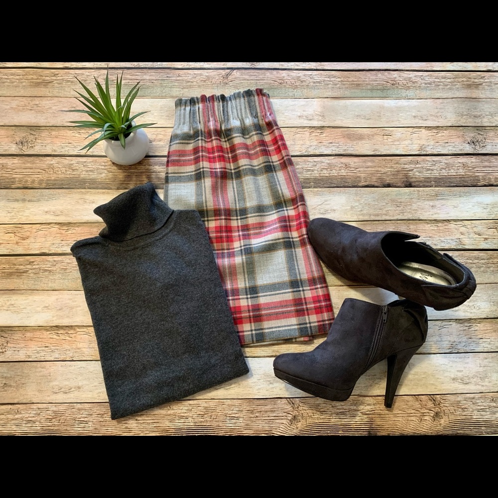 J. Crew Factory Plaid Skirt